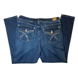 Seven7 Woman's Jeweled Pockets Madison Skinny Jeans Size 14